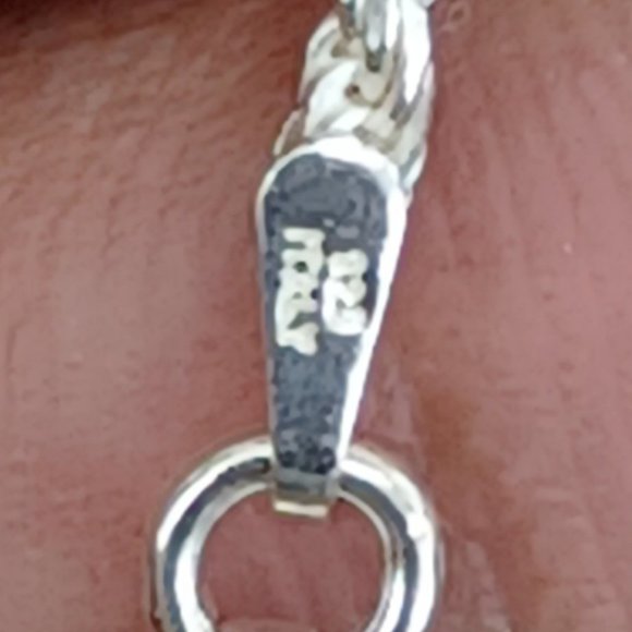 925  Sterling Silver Chain Rope Style - Picture 2 of 2